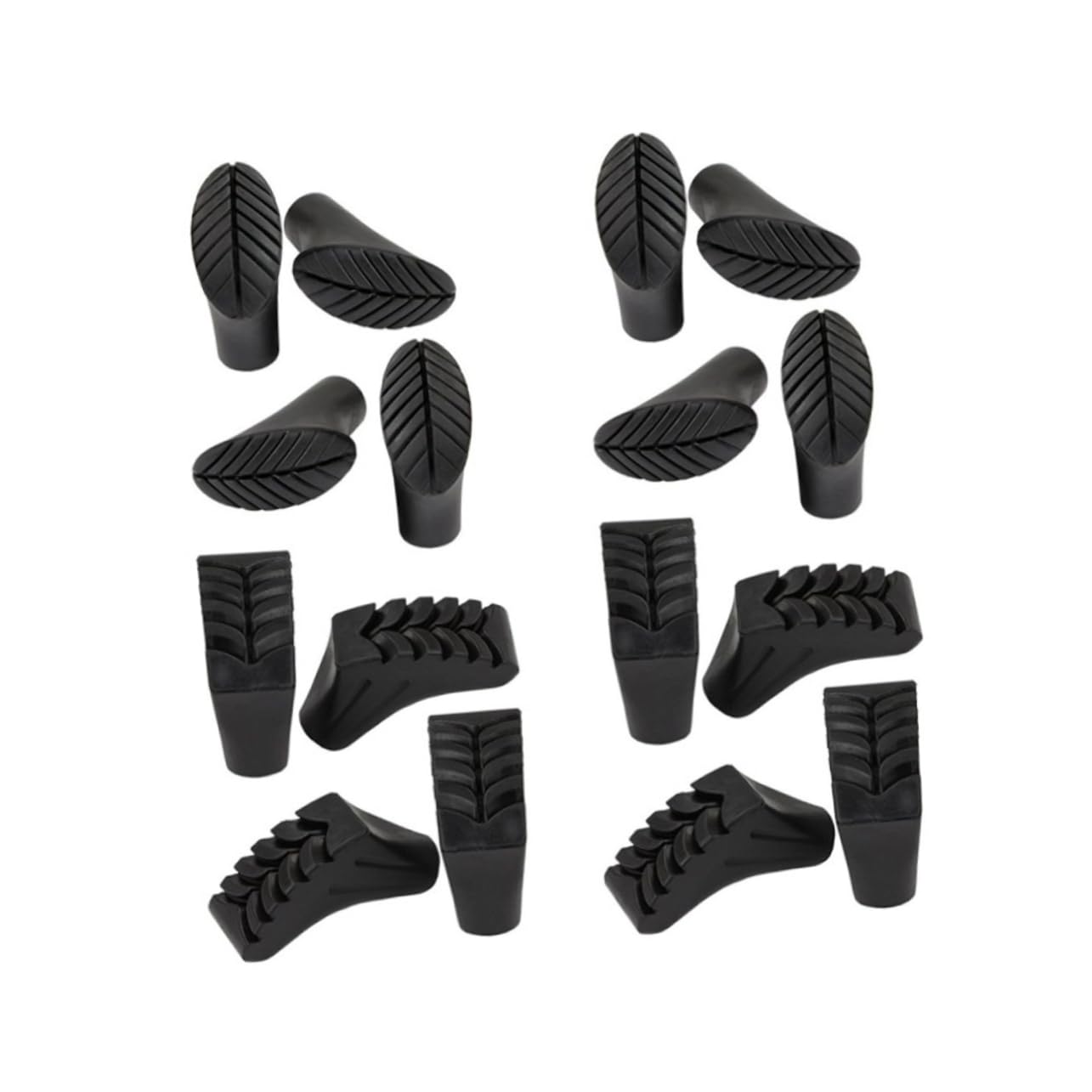 Anneome Spazierstöcke Zum Wandern 16er-Pack Trekkingstock-Spitzen Gummifüße Für Wanderstöcke Robust Und rutschfest – Für Outdoor-aktivitäten
