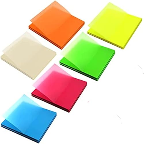 Miniatura 7 de Notas adhesivas transparentes, adhesivos mate transparentes, papel autoadhesivo, impermeable, recordatorio de mensajes, notas adhesivas