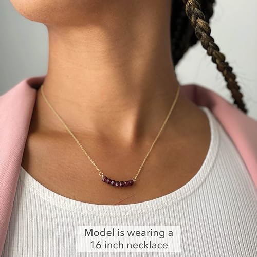 Jewelry Birthstone Bar Necklace, Personalized Layering Necklace Graduation Gift or Birthday Gift for Women, Girls4