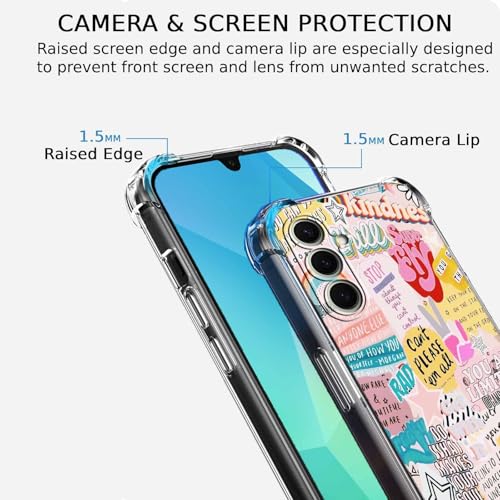 Coque complète Samsung Galaxy A16 antichoc et transparente à citations - 3