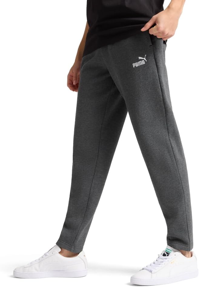 PUMA Mens Essentials Slim Fit Drawstring Sweatpants Casual - Grey - Image 3