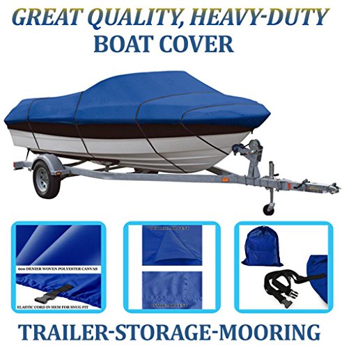 SBU Blue Boat Cover Compatible for Bayliner 1952 Capri Classic Cuddy 1996 1997 1998 2001 2002