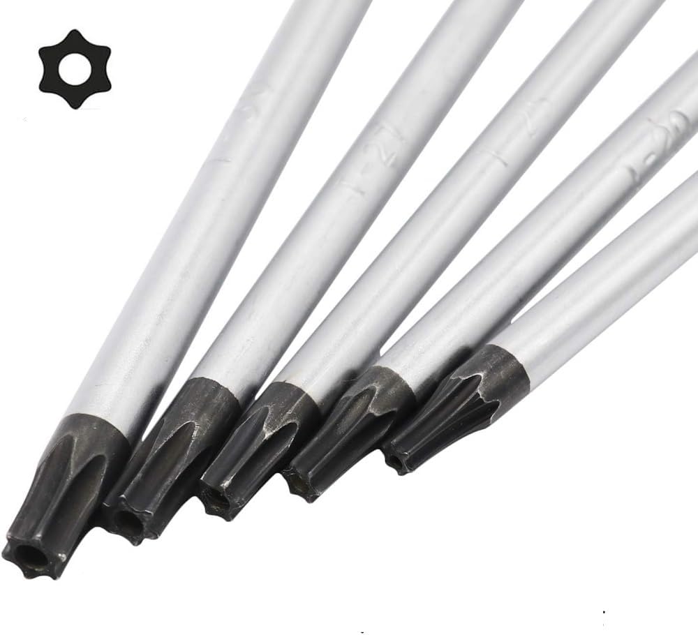 Extra Long Torx Screwdriver Set T15 T20 T25, Fixinus 12-Inch Magnetic Security Torx Driver Star Screwdrivers with Hole, 300mm Length