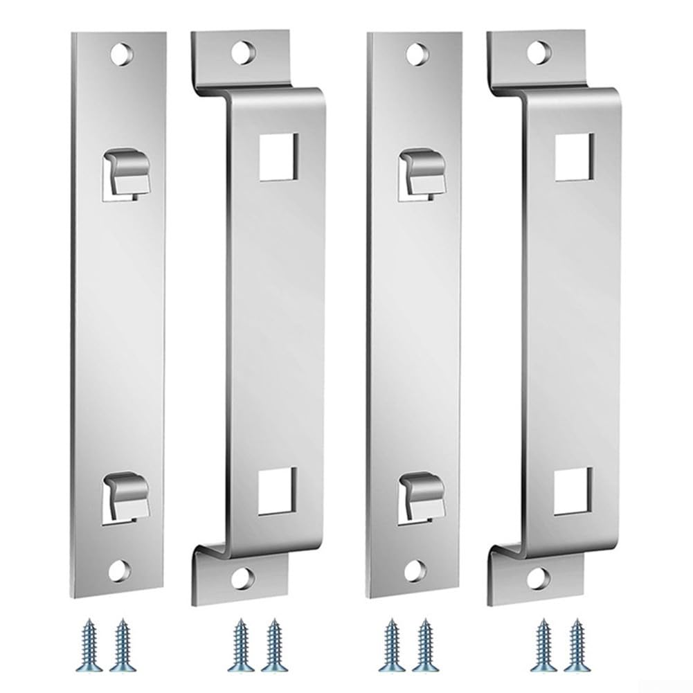 Rust Proof Birdhouse Hanger Bracket, Stainless Steel Mounting Set with Screws (2 sets)