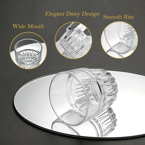 image for Mapoxy 16 pack 5 oz Old Fashioned Whiskey Glasses Bulk, Heavy Base Sta