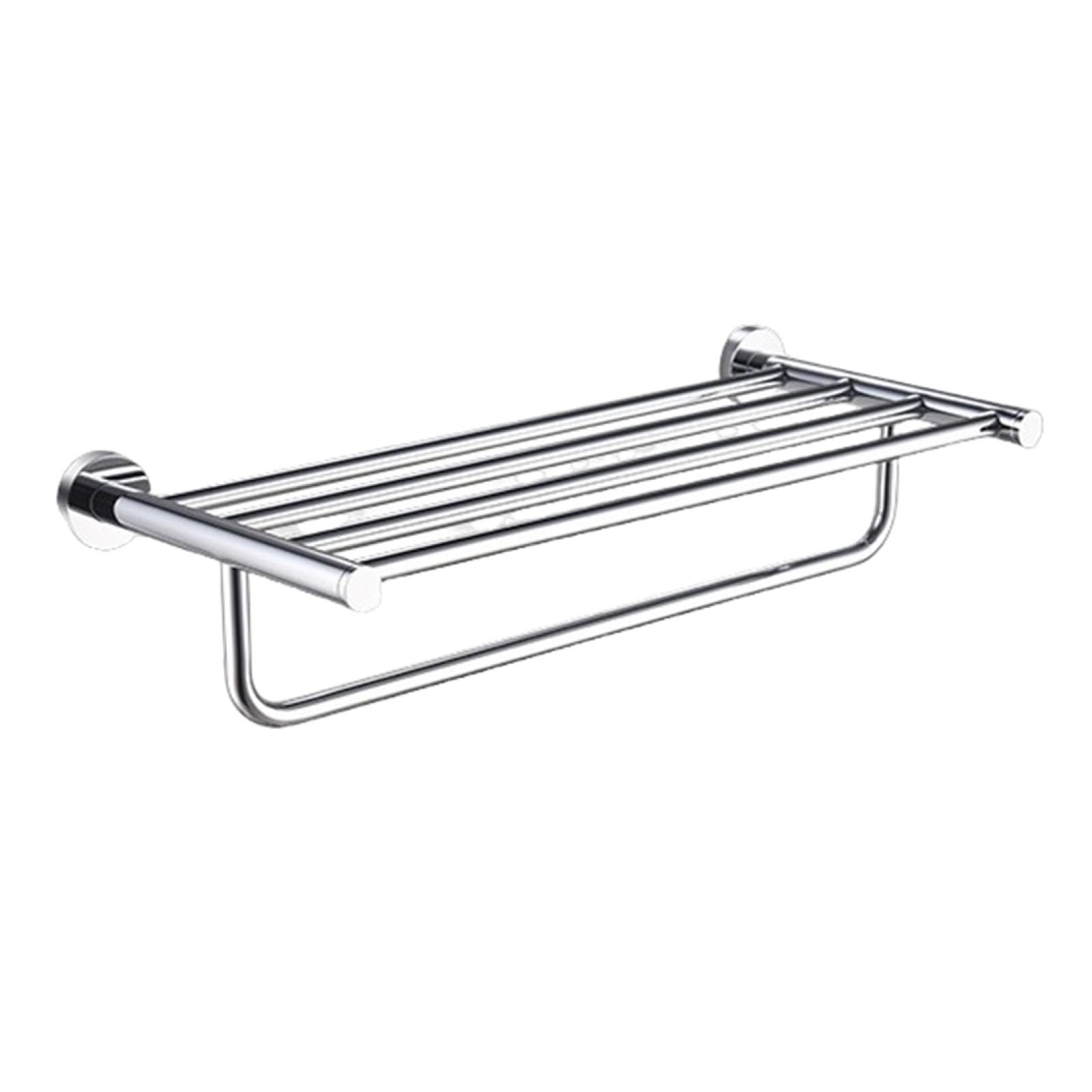 Porte-serviettes en acier inoxydable 304 chromé pour salle de bain moderne