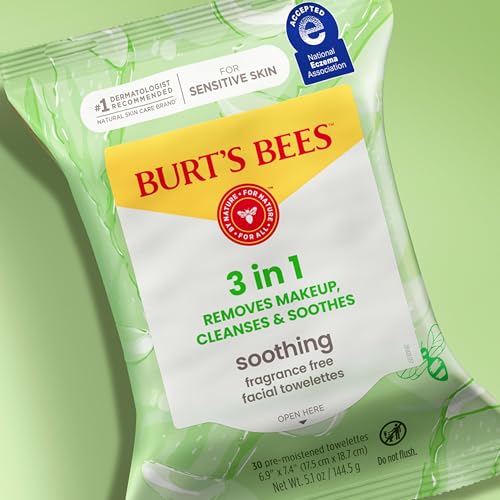 Burt's Bees Soothing Fragrance Free Facial Towelettes, 30 ct., - image 8