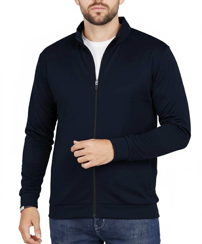 FIBREZA Men Lycra Jacket with Zipper Pocket for Running Sports wear gym cycling exercise Sports jacket