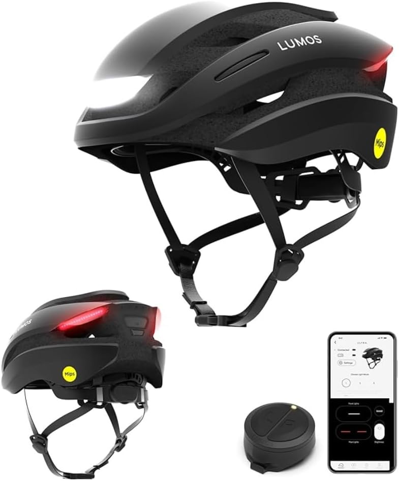 Lumos Ultra Smart Bike Helmet | Customizable Front and Back LED Lights with Turn Signals | Road Bicycle Helmets for Adults: Men, Women
