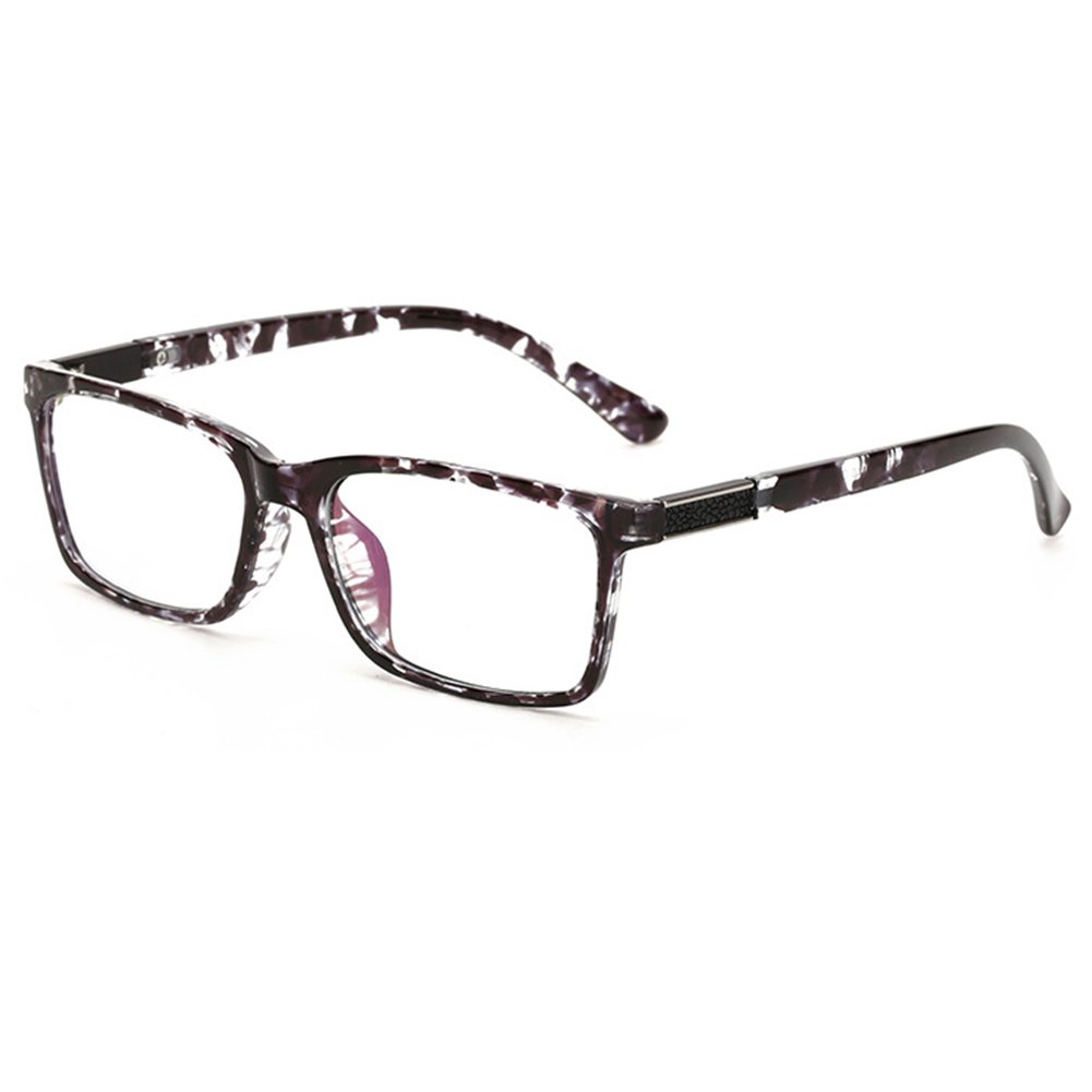 GRAFIT Unisex(Womens Mens) Optical Frame Classic Fashion Eyewear Clear Lens Glasses TR90 Material (Black Knurling)(Size: Lens Width:51MM(2.01 inches))