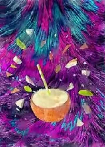 Image grand format noix de coco et cerise pour grand mur - 2