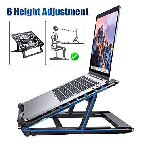 Laptop-Cooling-Pad-Portable-10-17-Inch-Laptop-Stand-with-2-Rotate-Led-Fans-Elevator-6-Angle-Adjustable-Laptop-Cooler-with-Phone-Tablet-Laptop-Notebooks-Stand-Black