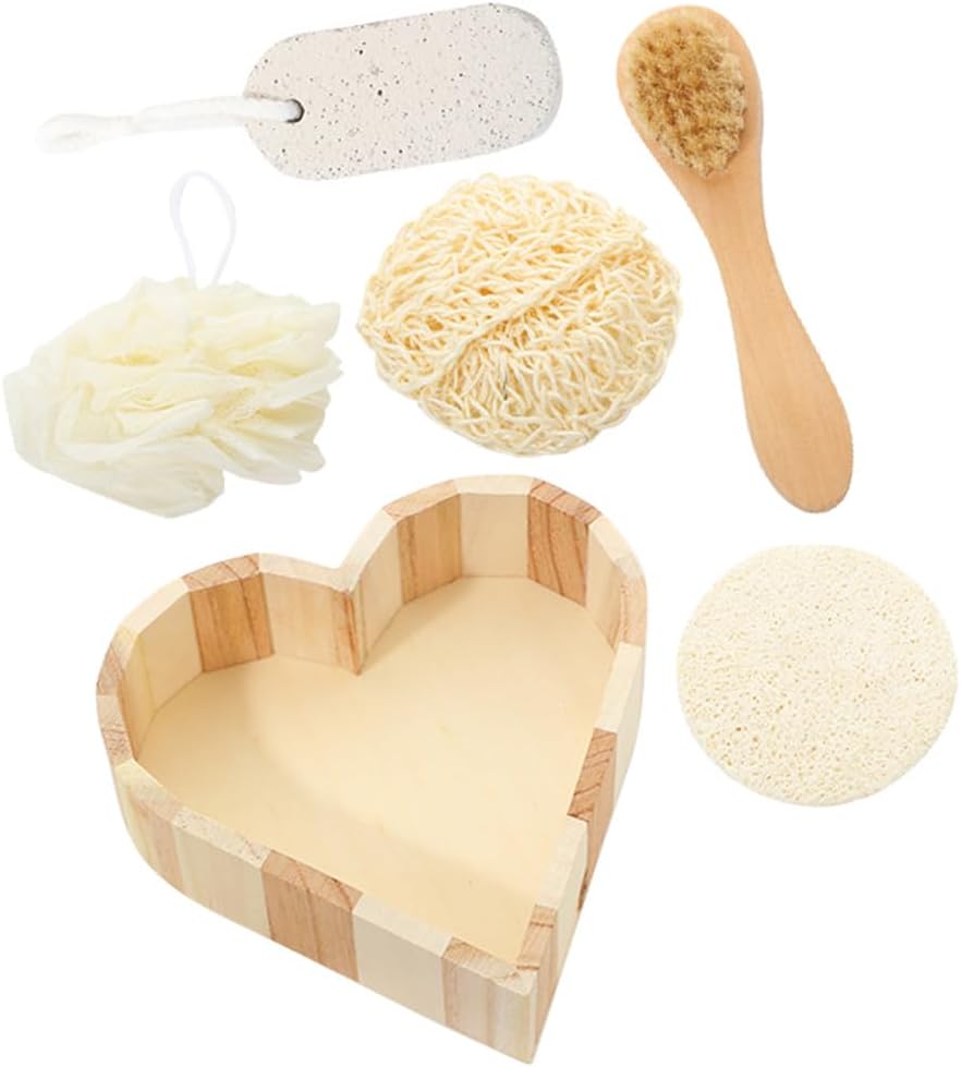 ORFOFE Bath Tool Set - Efficient Bath Scrubber Versatile Foot File and Body Brush for Comprehensive Home Body Care