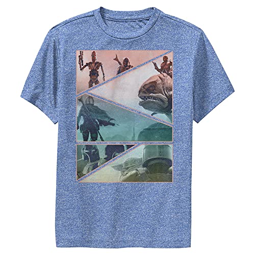 T-shirt Star Wars Mandalorian garçon bleu fini les vêtements ternes avec ce haut taille M