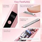 Femmes Bikini Trimmer, 2 en 1 Razor électrique, rasoir sans douleur pour les femmes, IPX7 imperméable USB Mouille rechargeable & Trimmer cheveux secs, Groome de voyage portable pour ligne de bikini, jambes et sous-bras, rose