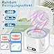 Charmofun Ultraschallreinigungsgerät, 49000Hz 340ML Ultraschallreiniger mit UV-Licht, 24W Ultrasonic Cleaner für Zahnersatz Aligner Prothesen Zahnschiene Schmuck (Weiß)