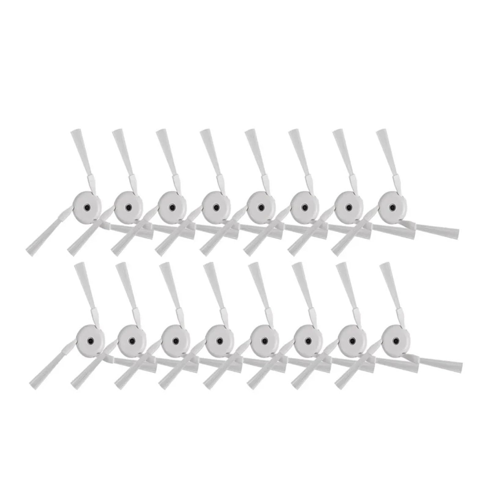 Qlmxjvzhkcn 16Pcs White Side Brush，Compatible For Dreame，X40 Ultra/X40 Pro/X50/X50 Ultra/S40 Enhanced/X40 Pro Ultra/L40 Ultra/X30 Pro Ultra Robot Vacuum Cleaner(16Pcs White)