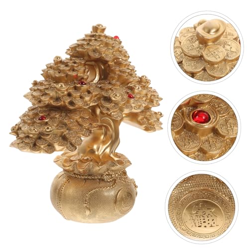 Arbre d'argent chinois style bonsaï, ornement de table idéal pour offrir - 6