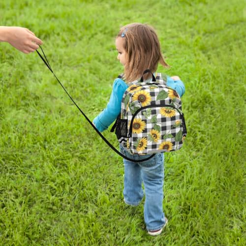 Sac à dos d'école filles imprimé floral vert et jaune ODAWA