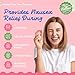 Three Lollies Queasy Drops - Sour Raspberry Flavor - Travel Sickness & Nausea Relief, Soothes Stomach & Dry Mouth, Natural Ingredients - 21 ct