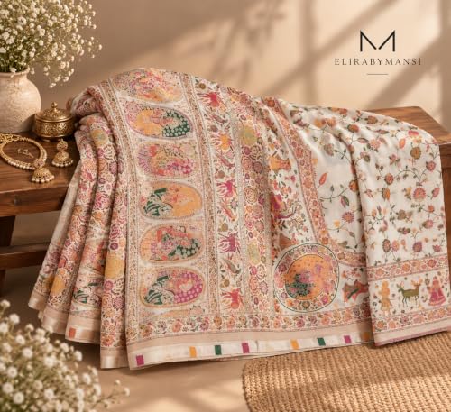 ELIRABYMANSI kashmiri silk saree in pure silk – image 6