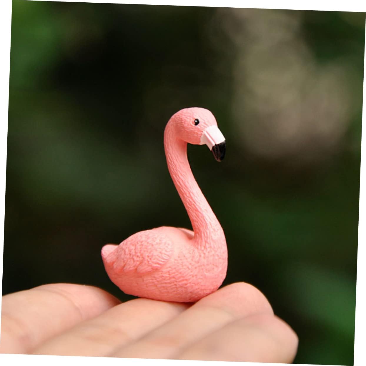 10pcs Miniature Flamingo Figurines Durable Resin Garden Ornaments for Outdoor Micro Landscaping Decor Includes Folding Spreading Designs image 3