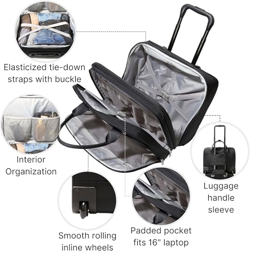 Baggallini Women's 2 Wheel Tote3