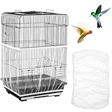 NiceNaiils Lot de 2 grilles de cage pour oiseaux, captures de graines en nylon pour cage de perroquets, convient aux cages avec circonférence 140-170 cm