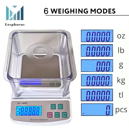 Báscula digital de laboratorio Eosphorus precisión 0.01g miniatura 3