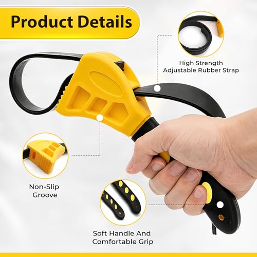 Homentry 2-Pack Heavy-Duty Strap Wrench