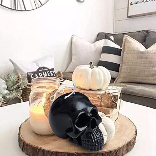 Candle Molds For Candle Making, Lantsang 3D Skull Shape Silicone Molds Candle For Making Aromatherapy Beeswax Candle Soap Lotion Bar Crayon Wax Melt Polymer Clay Cake Decorating Tool #TOP1