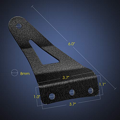 Image of Nilight 90032B 2PCS 54 inch Curved LED Light Bar Bracket at Upper Windshield Roof Cab for 99-06 Chevy Silverado Suburban Avalanche Tahoe & GMC Yukon Sierra, 2 Years Warranty, Black