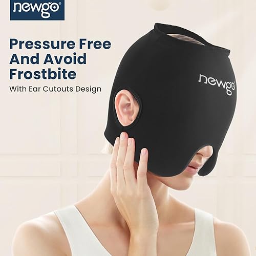 Miniatura 3 de Gorro de hielo para migraña (azul marino)