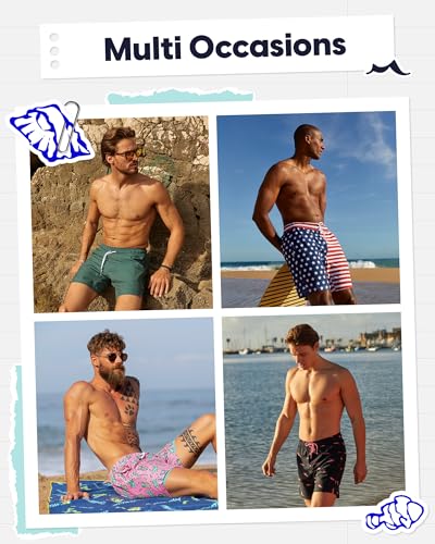 Image of maamgic 2 in 1 Mens Swim Trunks 7 Inch Swim Shorts Swim Suits Board Shorts