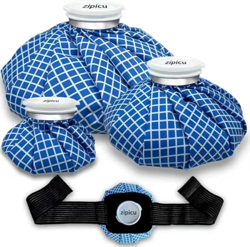 Ice Bags 3 Sizes 4 Sets with Wrap