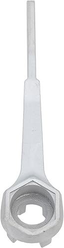 Miniatura 8 de Llave de aluminio de 10 pulgadas para barriles de 10, 15, 20, 30, 55 galones, chispas, segura, ligera, resistente y duradera