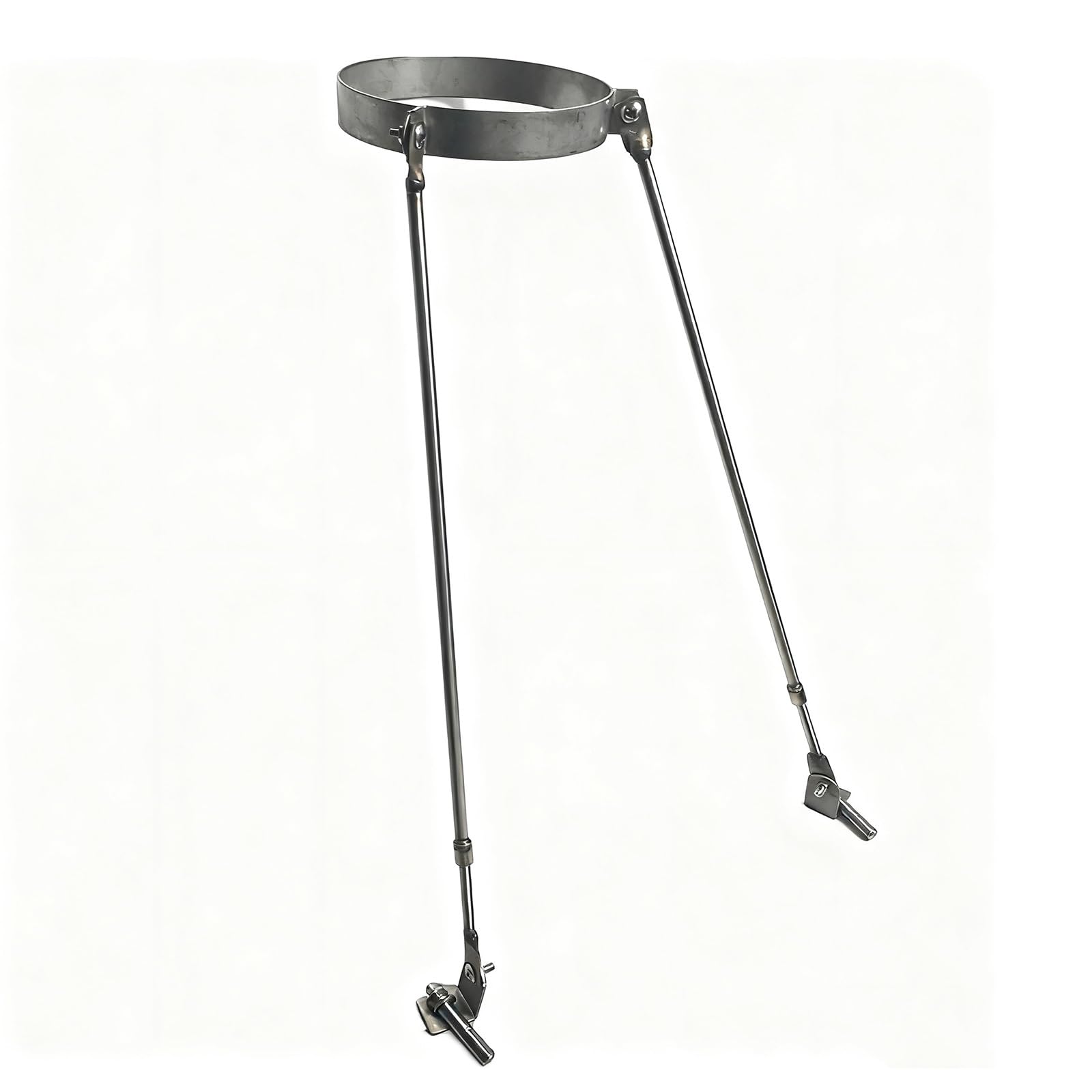 IBOWZ Abrazadera Universal para Chimenea de Techo, Kit de Soporte para Tubos de Estufa con Tornillos de expansión, Soporte de Tubo de Acero para Estabilidad en la Pared