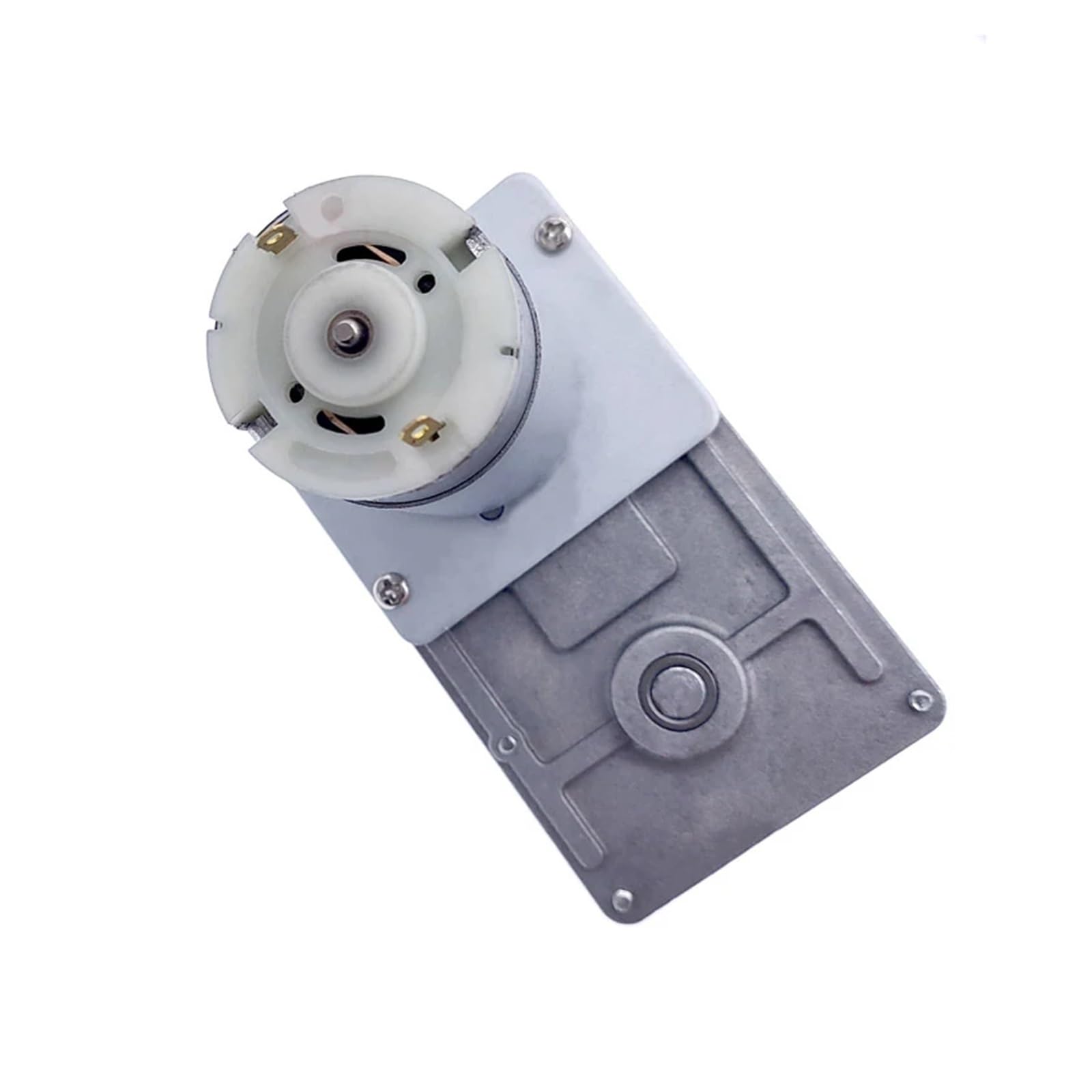 20-157RPM worm gear motor 12V reducer DC high torque motor metal gear reverse self-locking suitable for automation equipment(12V 20RPM)