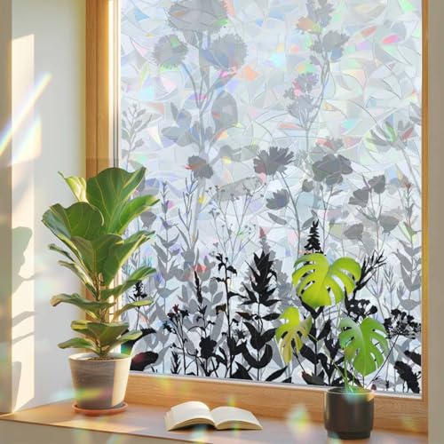 Película Decorativa Negra para Ventana 19.6x39.3 pulg miniatura 1