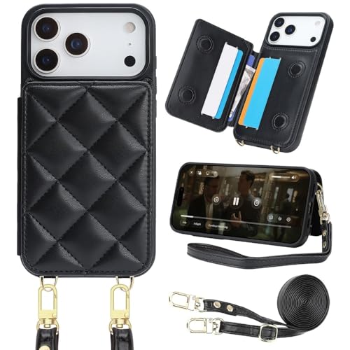 Coque antichoc iPhone 16 Pro Max avec bandoulière pour éviter les chutes