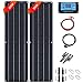 Produktbild 600W Solarpanel-Kit 2X 300W ETFE Flexibles Solarpanel Faltbare Sonnenkollektoren 12V / 24V Einkristall-tragbarer Solarbatterieregler
