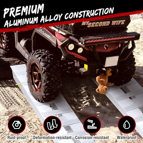 Rampas de carga de aluminio 72 x 15 pulgadas 6000 lbs miniatura 7
