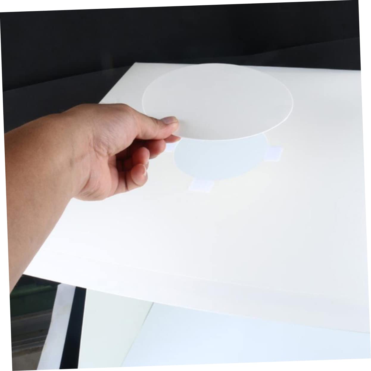 Caja de Luz Fotográfica Portátil Plegable 40cm Luces LED Integradas, Plástico Blanco, Montaje Fácil para Fotografía de Productos y Objetos Pequeños