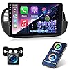 2G+64G Android Car Stereo for 2007-2015 Fiat 500 Radio with Wireless Carplay & Android Auto, 9 inch Touch Screen Car Radio with WiFi, GPS Navigation, Bluetooth, FM RDS