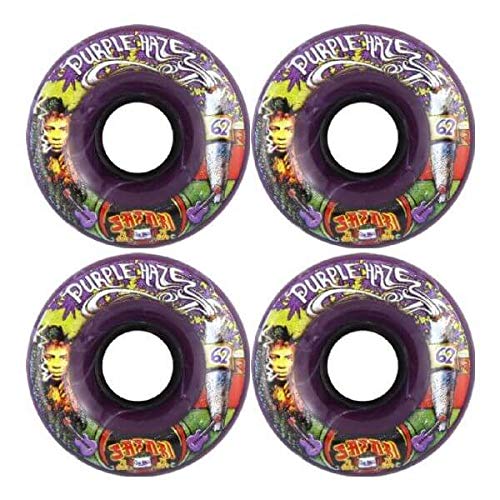 Satori Movement Goo Ball Purple Haze Clear Purple Skateboard Wheels - 62mm 78a (Set of 4)