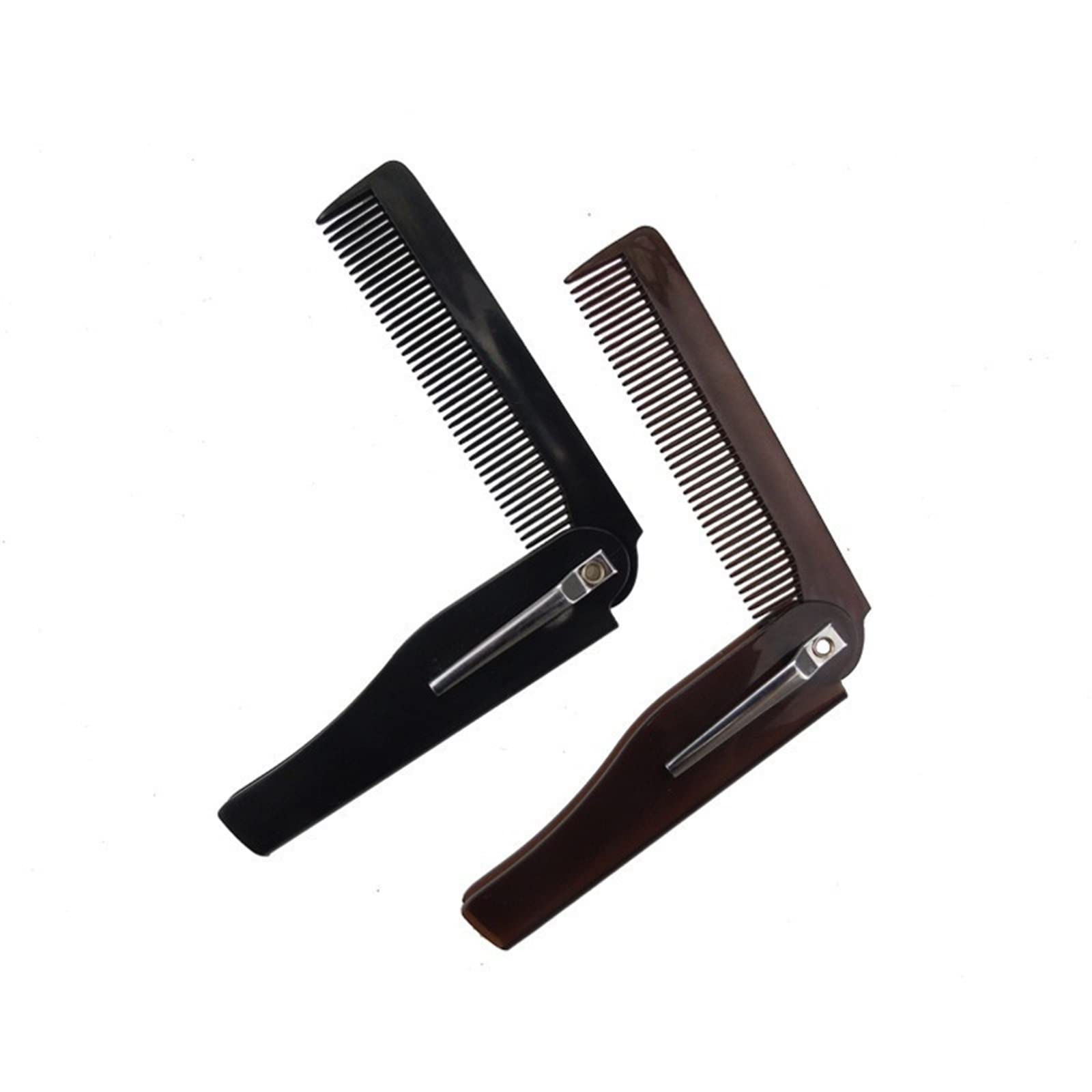 DieffematicSZ Grzebień Folding Comb Small And Portable Plastic Comb (Color : 1pce-black)