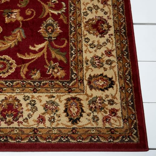 Image of Home Dynamix 3208-215 Royalty Elati Traditional Area Rug 5'2 inchx7'2 inch, Oriental Red /Ivory