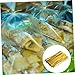 FRCOLOR 800pcs Gold Zip Ties Twist Ties for Bread Candy Bags Reusable Wrapping for Party Treat Bags Shiny Festive