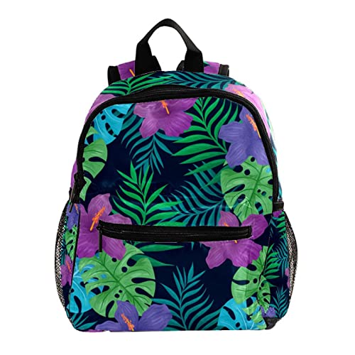 Sac à dos fleurs tropicales pour enfants de 3 à 8 ans idéal école