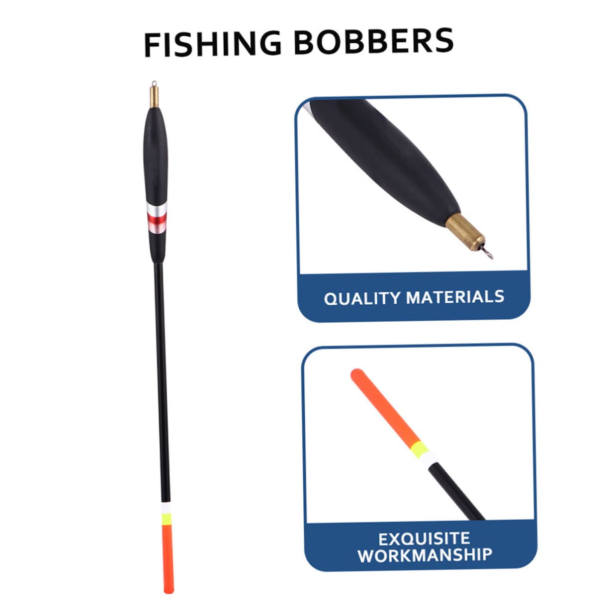 Mipcase 36 Pièces flotter Fishing peches imperméable flotteurs pondérés bouée de pêche Outil de pêche flotteurs de panfish flotteurs de pêche Pratiques Outils de pêche Sapin à balais